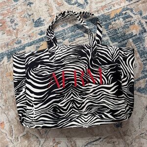 AFRM Black and White Zebra Tote